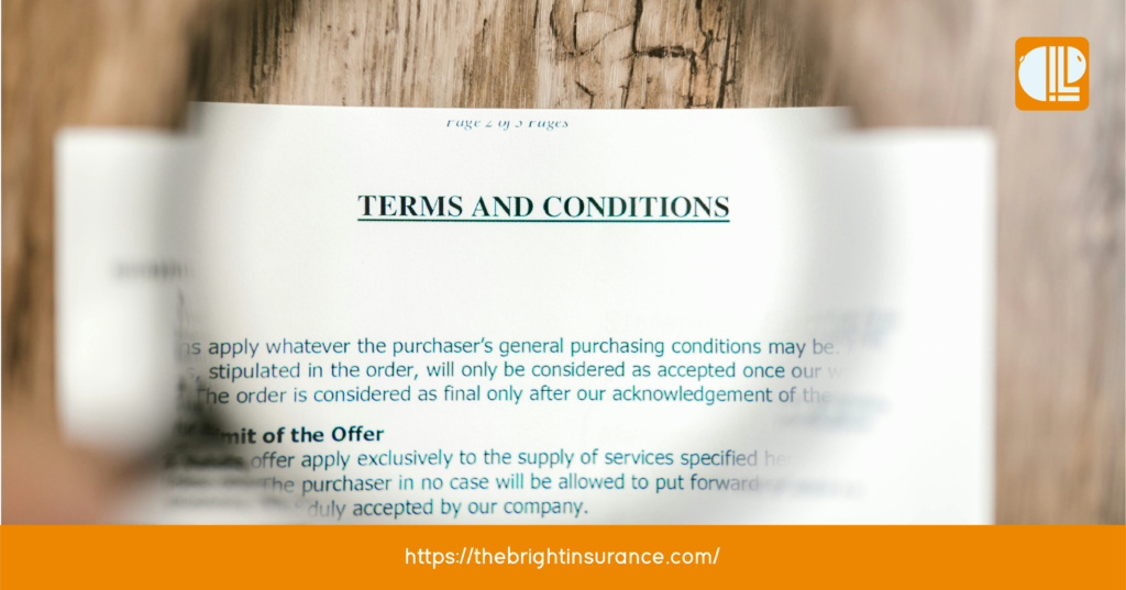 Terms and Conditions Auto Insurance Image